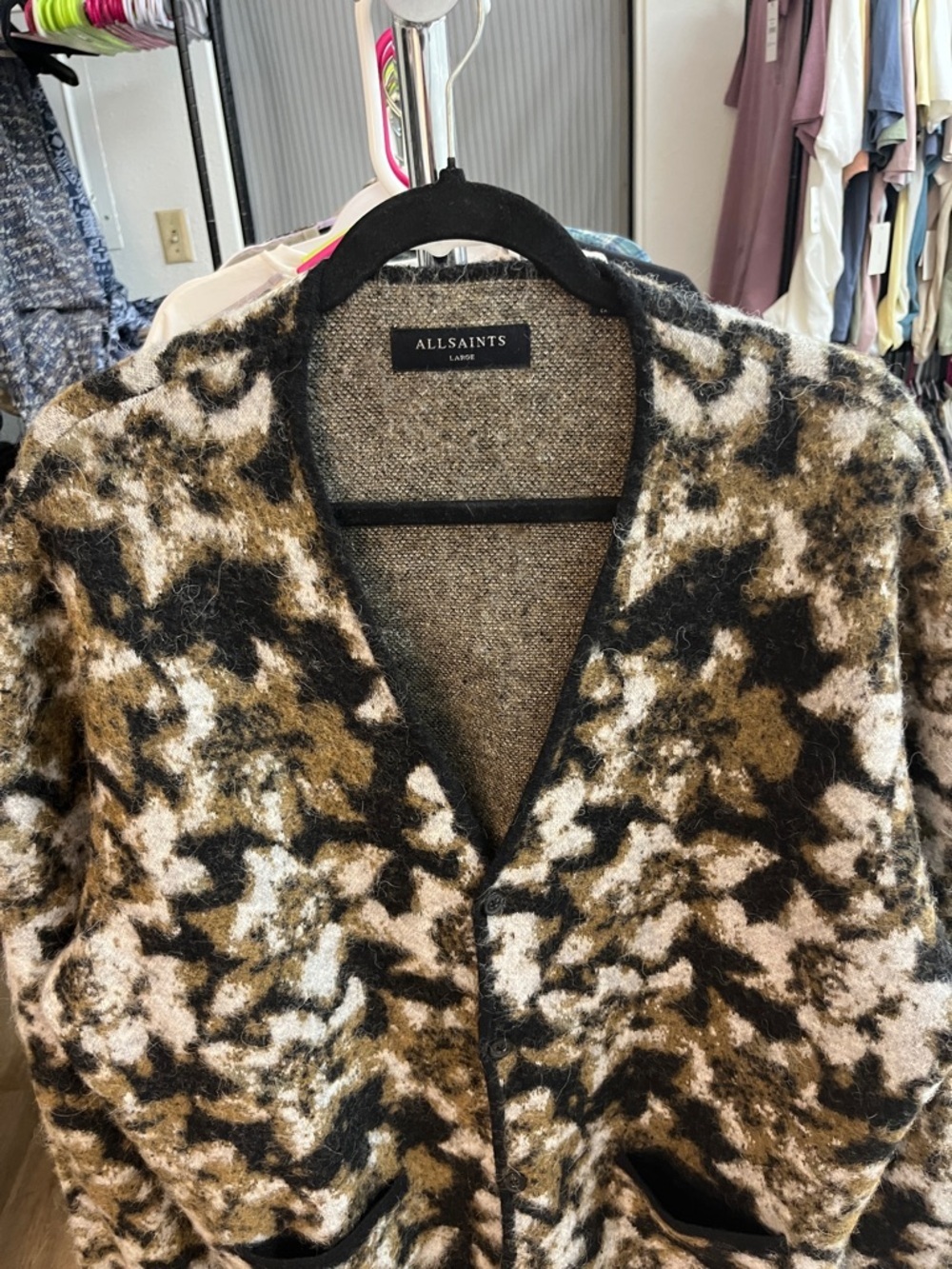 AllSaints Florelle Wool/Alpaca Cardigan NWOT - Picture 3 of 6